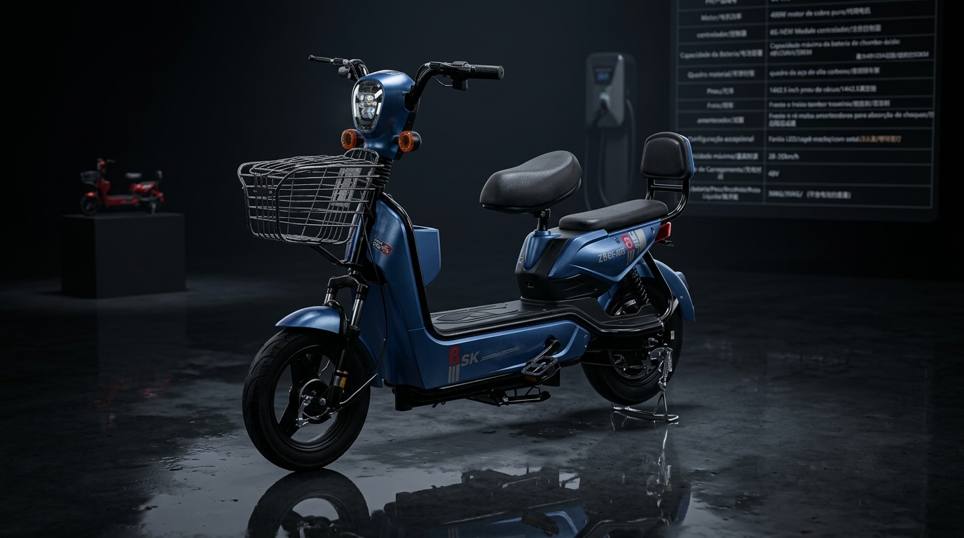 Ciclomotor e Bicicleta Elétrica Utilitária Z8 GS-005
